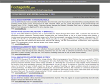 Tablet Screenshot of footageinfo.com